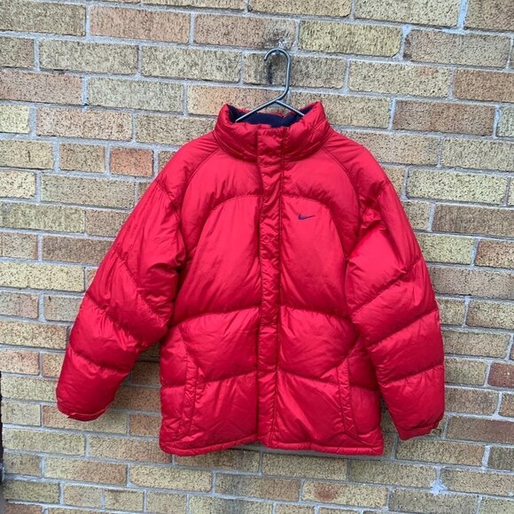 Vintage Nike Puffer Jacket XL Red - Picture 2 of 5